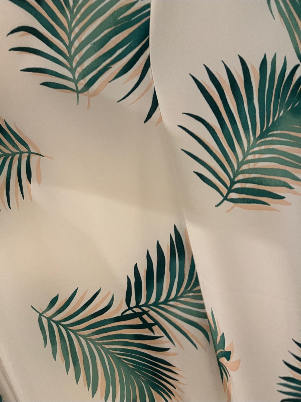 Forever 21 White Maxi Dress with Green Palm Print - Picture 9 of 16
